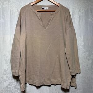 PureJill J Jill Sweatshirt XL Tank Tunic 100% Organic Cotton V Neck